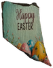 Antique West Virginia Roof Slate Decoupaged EASTER SLATE WALL ART Happy Easter Eggs - Handmade Unique EASTER Holiday Decoration Home Decor Gift - JAMsCraftCloset