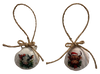 SCALLOP SEASHELL CHRISTMAS ORNAMENT- FARM ANIMALS Christmas Ornaments SET 6 - HOLIDAY DECOR - Handmade Hand Painted DECOUPAGED Repurposed Upcycled Gift SET OF 2 Ornaments - JAMsCraftCloset