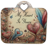 Plaque Wood Rectangle Hand Painted Upcycled Repurposed Wall Art MY HEART IS YOURS Valentines Day Home Decor LOVE Gift - JAMsCraftCloset