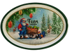 Hard Plastic OVAL TRAY Farmhouse Country Home Decor FARM FRESH SANTA Wall Art Cottage Chic Decor Kitchen Decor Victorian Christmas Holiday Decor Handmade Gift Idea &nbsp;- JAMsCraftCloset