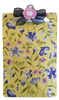 Clipboard Vintage Upcycled Handcrafted Shabby Chic Yellow With Blue and Purple Flowers FABRIC Design Gift Idea Unique Unique for Teacher, Secretary, or Student - JAMsCraftCloset