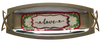 TRAY SILVER METAL With GOLD Handles Mid-Century Modern Rectangle Decoupaged Hand Painted Upcycled Repurposed Wall Art or Shelf Sitter &nbsp;LOVE Home Decor Gift - JAMsCraftCloset