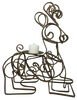 Reindeer Candle Holder Vintage Twisted Heavy Rope Wire Holiday Christmas Centerpiece Gift Idea Collectible - JAMsCraftCloset