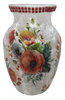 Glass VASE Decoupaged POPPIES Wedding Decor Shelf Sitter Vase Shabby Chic Victorian BoHo Decor Gift Idea - JAMsCraftCloset