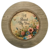 Plastic Light Brown Wood Grain CHARGER PLATE Farmhouse Country Wall Art I'LL STAND BY YOU Handmade Valentine's Day Gift Idea - JAMsCraftCloset