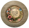 Plastic Light Brown Wood Grain CHARGER PLATE Farmhouse Country Wall Art ALL OF ME LOVES ALL OF YOU Handmade Valentine's Day Gift Idea - JAMsCraftCloset