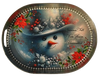 Galvanized Metal Oval TRAY Holiday Decor Farmhouse Country Shelf Sitter Wall Art SNOWMEN FALL FROM HEAVEN UNASSEMBLED Christmas DECOR Handmade Gift Idea &nbsp;- JAMsCraftCloset