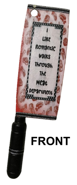 MEAT CLEAVER Farmhouse Country KITCHEN Wall Art DOUBLE SIDED - MEAT DEPARTMENT and VEGETABLES Handmade Hand Painted Decoupaged Repurposed Upcycled Gift Idea Crafters Delight - JAMsCraftCloset