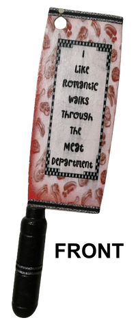 MEAT CLEAVER Farmhouse Country KITCHEN Wall Art DOUBLE SIDED - MEAT DEPARTMENT and VEGETABLES Handmade Hand Painted Decoupaged Repurposed Upcycled Gift Idea Crafters Delight - JAMsCraftCloset