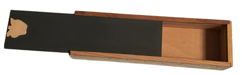 Vintage APPLE RULER WOODEN PENCIL HOLDER Box Office Decor Desk Decor Teacher Gift Student Gift - JAMsCraftCloset