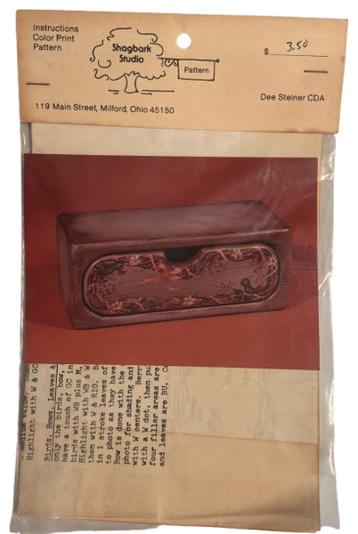 Vintage DIY Painting Packet #35 GRAPEVINE AND BLUE BIRDS Craft Supply Pattern - JAMsCraftCloset