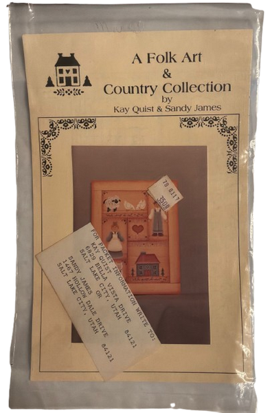 Vintage DIY Painting Packet #33 LOVE AT HOME FOLK ART Craft Supply Pattern - JAMsCraftCloset