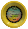 Mini Pie Pan Wall Art Handmade Hand Painted Decoupaged Wall Art Yellow MEALS AND MEMORIES ARE MADE HERE Kitchen Decor Decor Gift Idea &nbsp;- JAMsCraftCloset