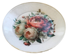 Small Glass Reverse Decoupage Cake or Cookie Stand Tray PEONIE FLORAL 2-Cup Cake Stand-Display-Desert Stand-Pedestal Cake Stand-Riser Cake Stand-Display Dish-Gift Idea