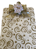 Clipboard Legal Size Vintage Upcycled Handcrafted Christmas Design CHRISTMAS GOLD SWIRLS AND SAYINGS Design Gift Idea Unique {{ JAMsCraftCloset }}