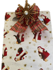 Clipboard Legal Size Vintage Upcycled Handcrafted Christmas Design CHRISTMAS SANTA HOLDING TREE Design Gift Idea Unique {{ JAMsCraftCloset }}