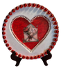 MOTHER'S DAY Heart-Shaped Round Pan Wall Art Handmade Hand Painted Decoupaged - Holiday Decoration LOVE Gift Idea Crafters Delight - JAMsCraftCloset