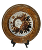 PLATE CHARGER GOLD PLASTIC ROUND DECOUPAGED Upcycled Repurposed Wall Art or Shelf Sitter YOU ARE MY WORLD Home Decor Gift WEDDING - JAMsCraftCloset