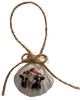 SCALLOP SEASHELL CHRISTMAS ORNAMENT- FARM ANIMALS Christmas Ornaments SET 3 - HOLIDAY DECOR - Handmade Hand Painted DECOUPAGED Repurposed Upcycled Gift SET OF 2 Ornaments - JAMsCraftCloset