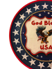 Plastic Round Star TRAY Farmhouse Country Patriotic GOD BLESS USA Wall Art HAPPY FOURTH OF JULY Cottage Chic Victorian Decor Handmade Gift Idea &nbsp;- JAMsCraftCloset
