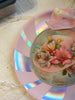 Plastic Round Pink and Silver TRAY Farmhouse Country Easter Decor VINTAGE EASTER BONNET Wall Art HAPPY EASTER Cottage Chic Victorian Decor Handmade Gift Idea &nbsp;- JAMsCraftCloset
