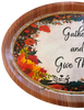 Hard Plastic OVAL TRAY Farmhouse Country Home Decor GATHER AND GIVE THANKS Wall Art Cottage Chic Kitchen Decor Bar Decor Victorian Decor Handmade Gift Idea &nbsp;- JAMsCraftCloset