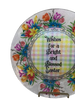 Round Glass Plate Reverse Decoupaged EASTER Holiday WISHES FOR A BRIGHT AND BLESSED EASTER Farmhouse Country Shelf Sitter Handmade Gift Idea &nbsp;- JAMsCraftCloset