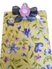 Clipboard Vintage Upcycled Handcrafted Shabby Chic Yellow With Blue and Purple Flowers FABRIC Design Gift Idea Unique Unique for Teacher, Secretary, or Student - JAMsCraftCloset