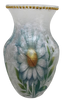 Glass VASE Decoupaged DAISIES Wedding Decor Shelf Sitter Vase Shabby Chic Victorian BoHo Decor Gift Idea - JAMsCraftCloset