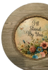 Plastic Light Brown Wood Grain CHARGER PLATE Farmhouse Country Wall Art I'LL STAND BY YOU Handmade Valentine's Day Gift Idea - JAMsCraftCloset
