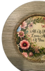 Plastic Light Brown Wood Grain CHARGER PLATE Farmhouse Country Wall Art ALL OF ME LOVES ALL OF YOU Handmade Valentine's Day Gift Idea - JAMsCraftCloset