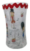 Glass VASE Decoupaged DRUM MAJORETTE Nursery Decor Child's Room Decor Shelf Sitter Shabby Chic Victorian BoHo Decor Gift Idea - JAMsCraftCloset