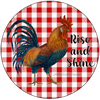 ROUND Digital Graphic Design RISE AND SHINE 2 Sublimation PNG SVG Lake House Sign Farmhouse Country Home Cabin KITCHEN Wall Art Decor Wreath Design Charger Plates Gift Idea Crafters Delight HAPPY CRAFTING {{ JAMsCraftCloset }}