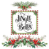 RECTANGLE SHAPED Digital Graphic Design JINGLE BELLS - PNG SVG Lake House Sign Farmhouse Country Home Cabin HOLIDAY Wall Art Decor Gift Crafters Delight HAPPY CRAFTING - JAMsCraftCloset