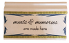 Wood BASEBOARD Wall Art Plaque MEALS AND MEMORIES SIGN Rectangle Decoupaged Kitchen Home Decor Gift Idea Positive Saying - JAMsCraftCloset
