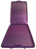 Vintage DEXAS Purple Hard Plastic Slimcase Clipboard Container Portfolio With Storage and Clasp Closure USED - JAMsCraftCloset