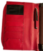 Vintage Leather Portfolio iPad Case RED 10” x 8.5” Tucked In Closure USED Shows Some Wear On Inside - JAMsCraftCloset