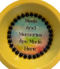 Mini Pie Pan Wall Art Handmade Hand Painted Decoupaged Wall Art Yellow MEALS AND MEMORIES ARE MADE HERE Kitchen Decor Decor Gift Idea &nbsp;- JAMsCraftCloset
