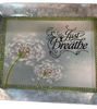 Galvanized Metal RECTANGLE TRAY Farmhouse Country Wall Art or Shelf Sitter JUST BREATHE Handmade Gift Idea &nbsp;- JAMsCraftCloset