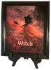 Vintage Wood Frame Decoupage On Glass SEASON OF THE WITCH Halloween Witch Wall Art Shelf Sitter Gift Idea {{ JAMsCraftCloset }}