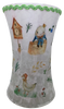 Glass VASE Decoupaged NURSERY RHYME Nursery Decor Child's Room Decor Shelf Sitter Shabby Chic Victorian BoHo Decor Baby Shower Gift Idea - JAMsCraftCloset