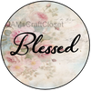 ROUND Digital Graphic Design BLESSED Sublimation PNG SVG Country Farmhouse Sign Bedroom Child's Room Wall Art Decor Wreath Design Love Gift Crafters Delight HAPPY CRAFTING {{ JAMsCraftCloset }}