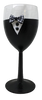 Stemware Glasses BRIDE and GROOM WINE Toasting Glasses WEDDING Hand Painted Black and White With Bling, Rose. Plaid Tie - JAMsCraftCloset