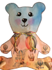 Wood Peg Bear - Hot Air Balloon Design - Child's Room or Nursery Decor - Decoupage - Wall Art - Storage - Gift Idea