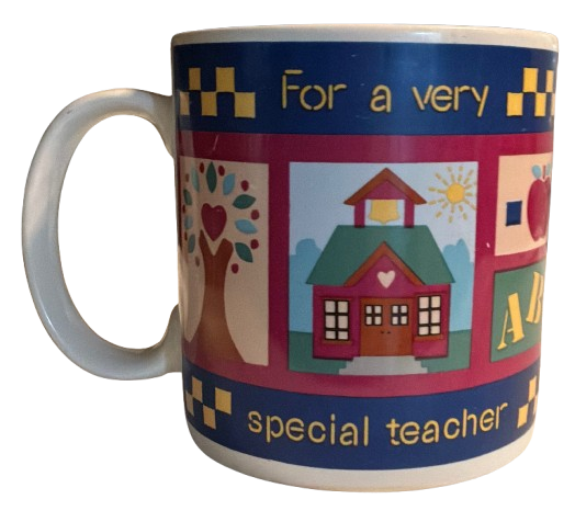 Mug &nbsp;Vintage Teacher Themed &nbsp;FOR A VERY SPECIAL TEACHER Item #12514 Collectible Gift Idea - JAMsCraftCloset