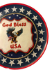 Plastic Round Star TRAY Farmhouse Country Patriotic GOD BLESS USA Wall Art HAPPY FOURTH OF JULY Cottage Chic Victorian Decor Handmade Gift Idea &nbsp;- JAMsCraftCloset