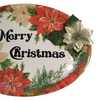 Hard Plastic OVAL TRAY Farmhouse Country Home Decor MERRY CHRISTMAS POINSETTIA Wall Art Cottage Chic Decor Kitchen Decor Victorian Christmas Holiday Decor Handmade Gift Idea &nbsp;- JAMsCraftCloset