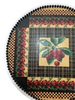 Pizza Pan DECOUPAGED FABRIC CHERRIES ON GIANT PIZZA PAN Farmhouse Country Home Decor KITCHEN Wall Art Handmade Hand Painted Repurposed Upcycled Gift Idea - JAMsCraftCloset