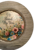 Plastic Light Brown Wood Grain CHARGER PLATE Farmhouse Country Wall Art I'LL STAND BY YOU Handmade Valentine's Day Gift Idea - JAMsCraftCloset