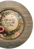 Plastic Light Brown Wood Grain CHARGER PLATE Farmhouse Country Wall Art ALL OF ME LOVES ALL OF YOU Handmade Valentine's Day Gift Idea - JAMsCraftCloset